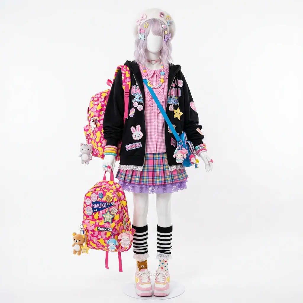 Korean Harajuku Dress Set